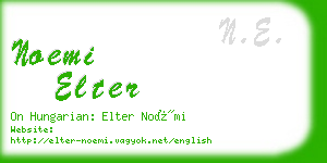 noemi elter business card